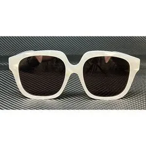 Gucci | Accessories | Gucci White Brown Womens 55mm  display picture 3